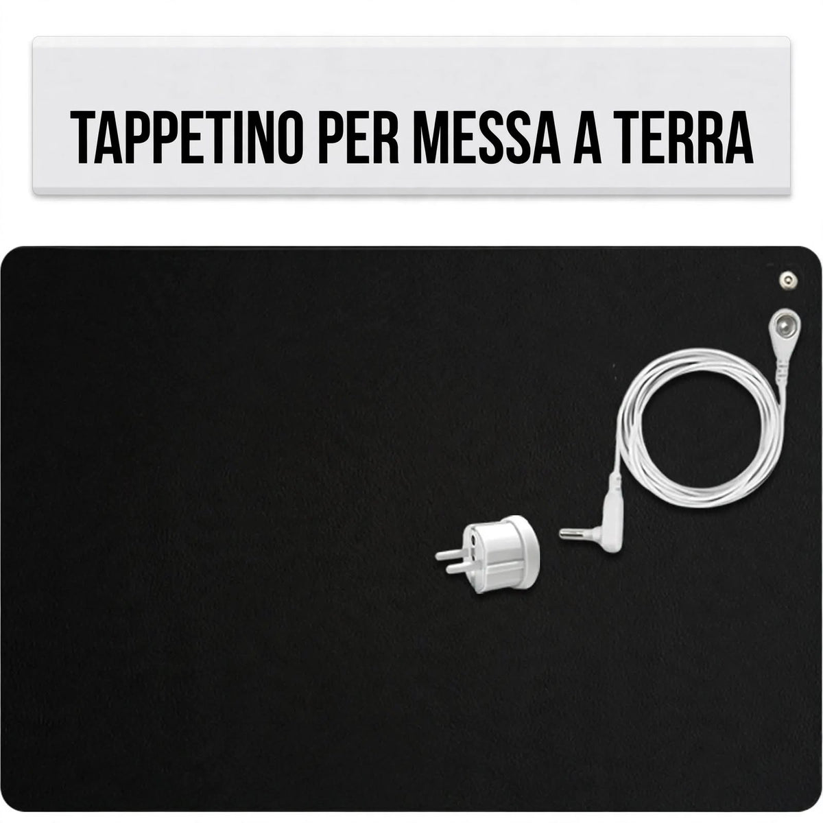 Tappetino di Messa a Terra Grounding - IDEALE DA SCRIVANIA - 60x40cm | Antistatico ed Ergonomico