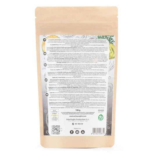 SHILAJIT ESTRATTO PREMIUM 100g - Puro Himalayano Titolato 50% Acido Fulvico